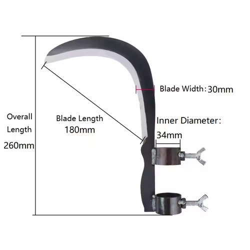 Agricultural high altitude long pole special agricultural sickle weeding tool