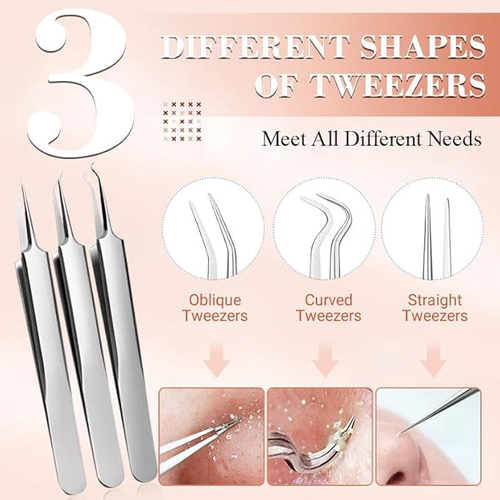 Cell clamp blackhead clamp acne needle set
