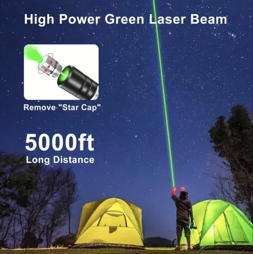 Brand new green laser pointer high power flashlight