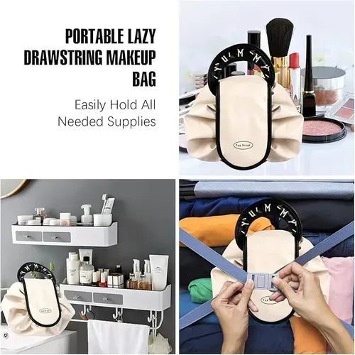 ✨waterproof drawstring large capacity travel cosmetic bag✨