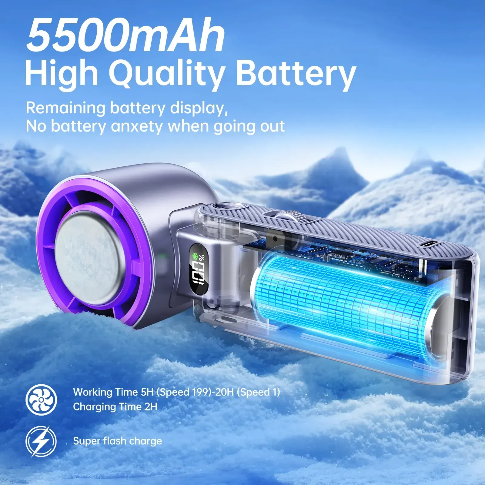 🧊 It's Like Putting ICE on Your Face – But Better! 199-Speed Frozen Breeze Fan