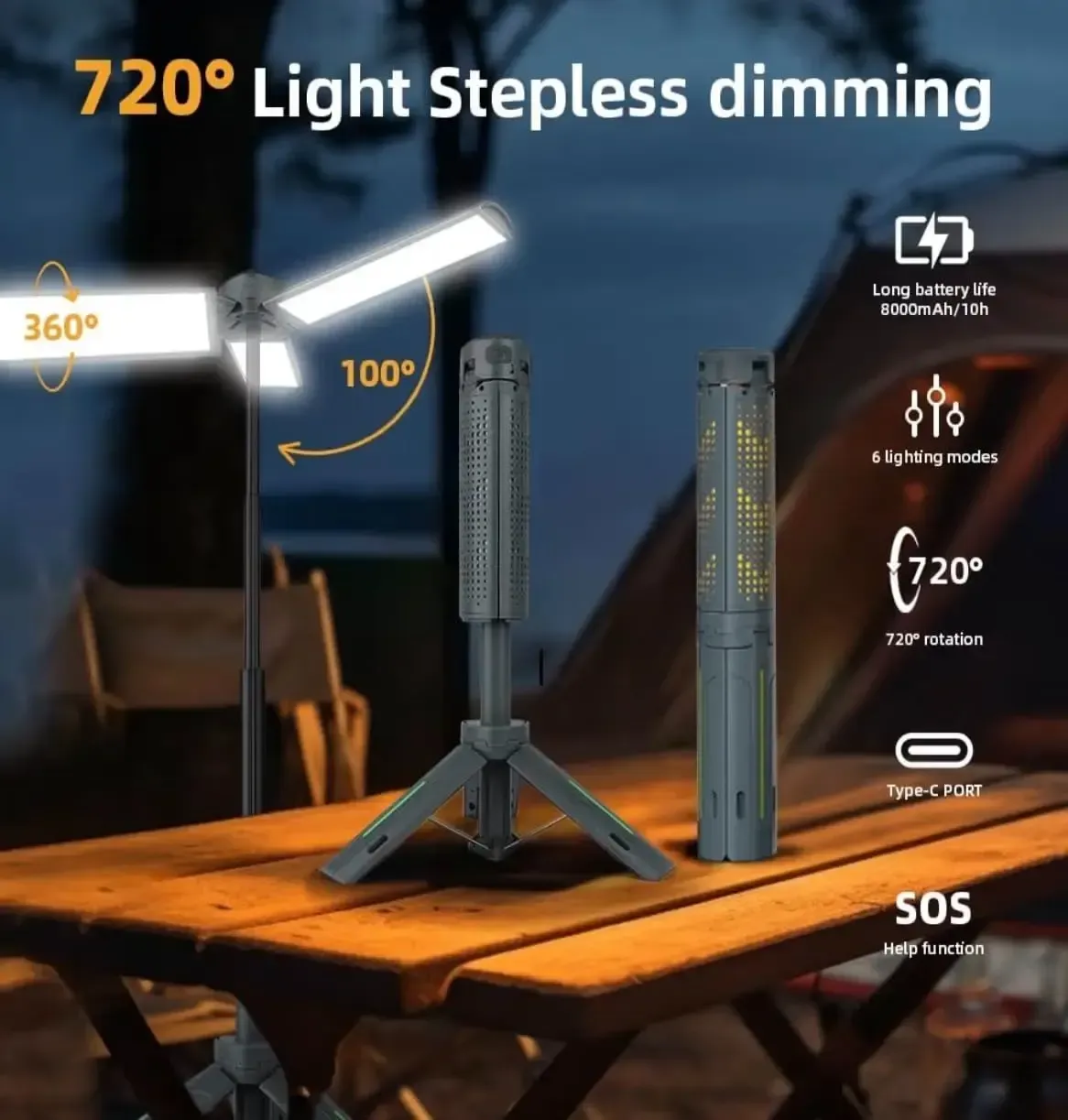 3 Heads, 3000 Lumens, 1 Stand – Light Up Any Space, Anywhere!