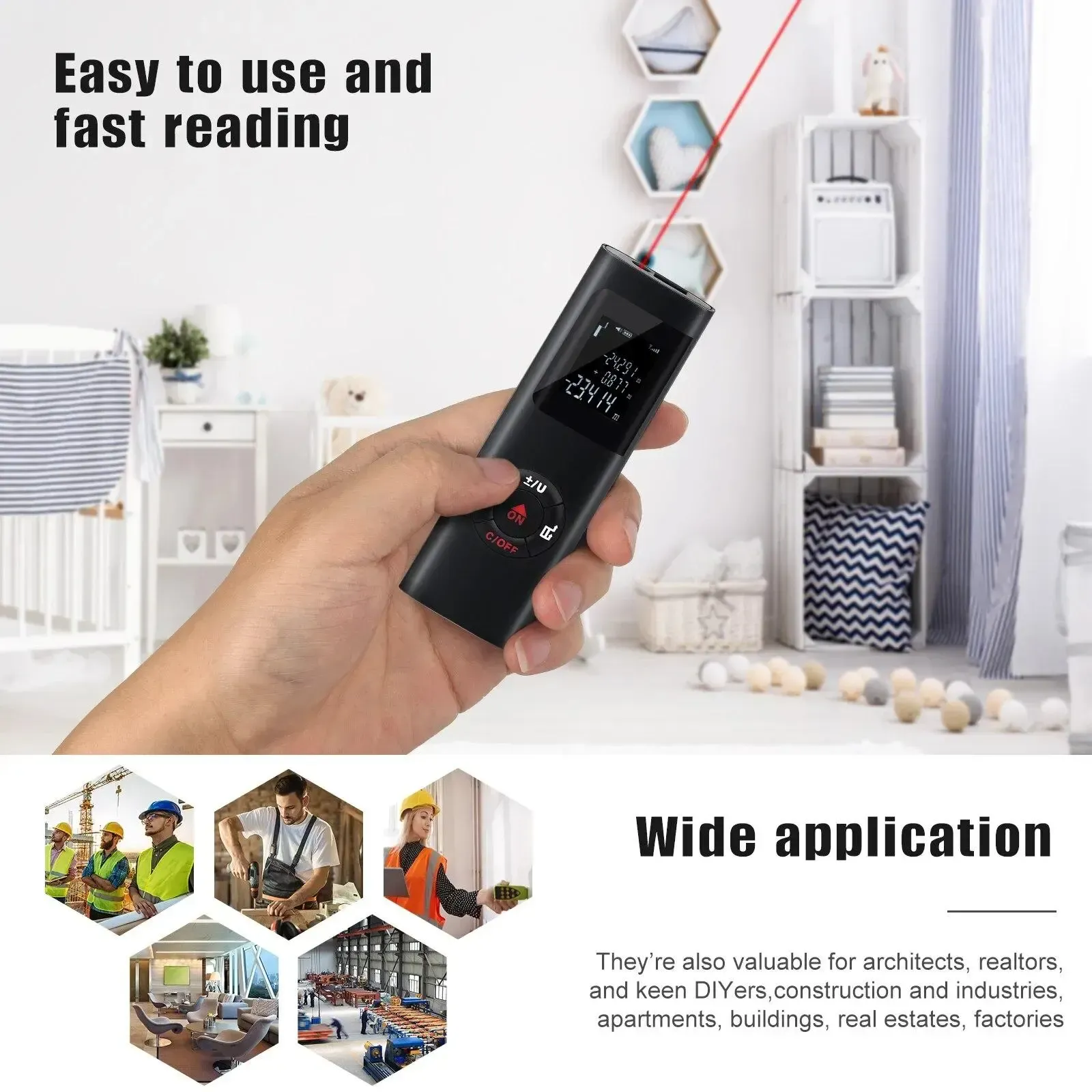 Measure in Seconds, Not Minutes – Laser Precision at Your Fingertips!