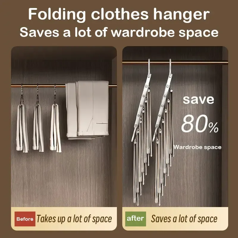 One Hanger, 5 Pairs of Pants – Your Closet Just Got Way Bigger!