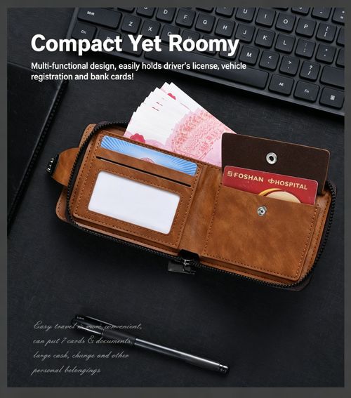 Small Wallet, Big Capacity – Style and Function in One Zip!