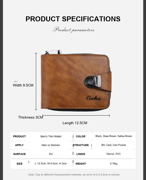 Small Wallet, Big Capacity – Style and Function in One Zip!