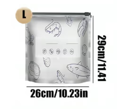 💥Reusable Aluminum Foil Freshness Seal Bags Your Kitchen,s New Best Friend! 🍴✨(30 pcs)