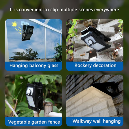 Outdoor solar garden lights and motion-activated lights 🌟