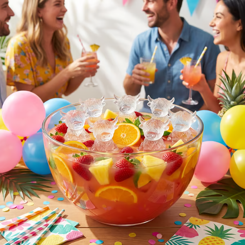 🐮 Mini Highland Cow Ice Cube & Dessert Mold 🧊🍪 Cute 3D Ice for Drinks, Parties & Gifts💕🔥6-Cavity