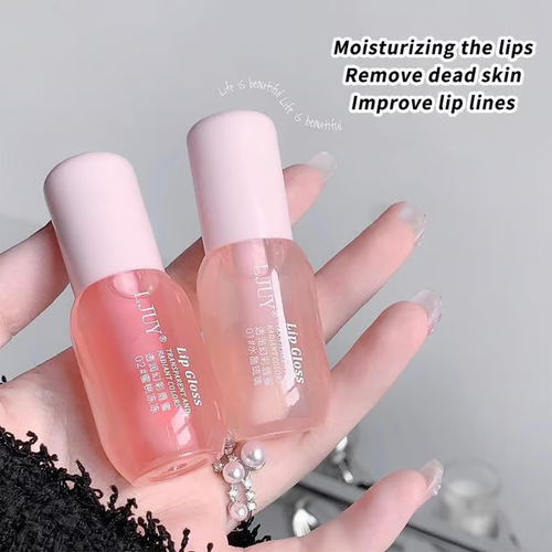 Moisturizing Lip Balm, 2 Counts set Hydrating Glossy Lip Glaze Stick Plumping Lip Oil for Girls & Women