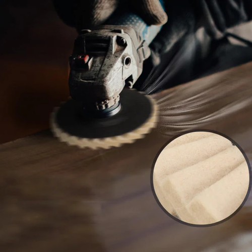 ⚙️ BUY 1 GET 1 FREE! 🔥 Wool Felt Flap Polishing Disc – High-Performance, Fine Polishing & Long-Lasting Use ✨(115mm)