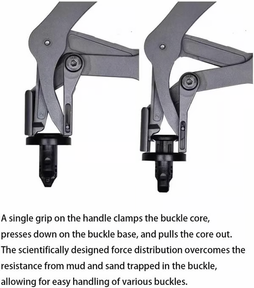 Car Clip Pliers & Trim Removal Tool, Spring-Loaded Fastener Rivet Remover for Auto Door Panels(1pcs)