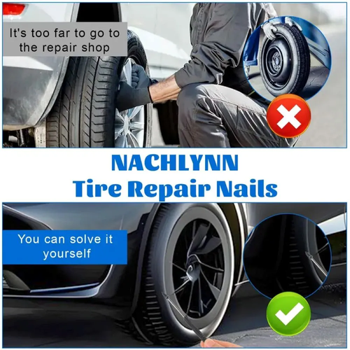 Tire Repair Vacuum Rubber Nails Kit（80PCS）+Free Screwdriver