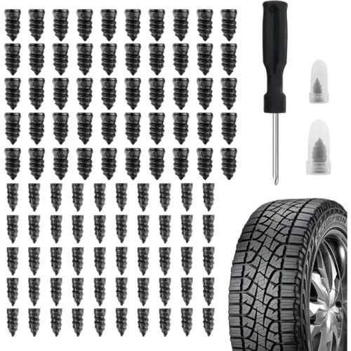 Tire Repair Vacuum Rubber Nails Kit（80PCS）+Free Screwdriver