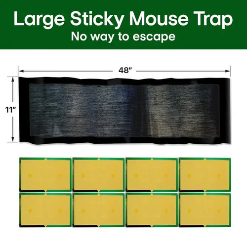 ✨LAST DAY Buy 1 get 1 free ⚡ Single-Layer Woven High-Strength Eco-Friendly Mouse Glue Pad9（Extra-Large Rodent-Specific 💥 Sticky Trap Upgrade 1.2m × 27cm)