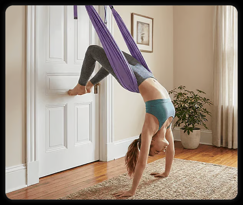 😍Aerial Yoga Rope for Back Pain(Purple)