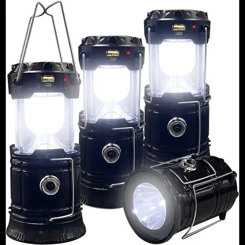 Collapsible LED Camping Lanterns Lightweight Waterproof Solar