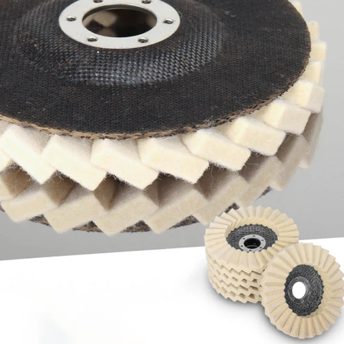 ⚙️ BUY 1 GET 1 FREE! 🔥 Wool Felt Flap Polishing Disc – High-Performance, Fine Polishing & Long-Lasting Use ✨(115mm)