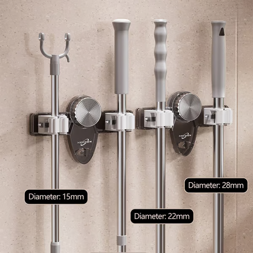 💥Broom Holder Mop Hanger（Grey）