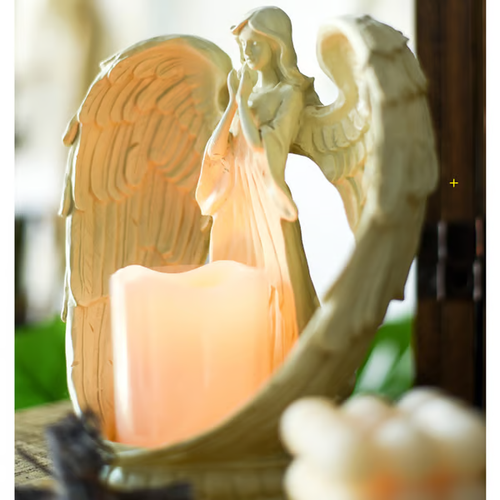 🔥🎁🌞Elegant Angel Candlestick (with candle)