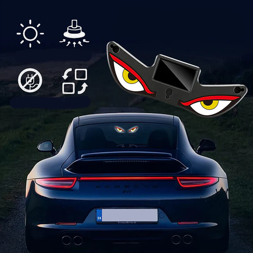 🎁Temporary 50% discount 🚙LED warning light for cars with 'Devil's Eye' motif, solar powered