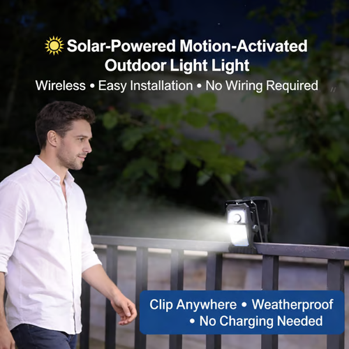 Outdoor solar garden lights and motion-activated lights 🌟