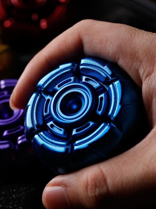 Small Frisbee Transformer Mech Frisbee Adult Anxiety Relief EDC Finger Metal Desk Toys Fingertip Gyro