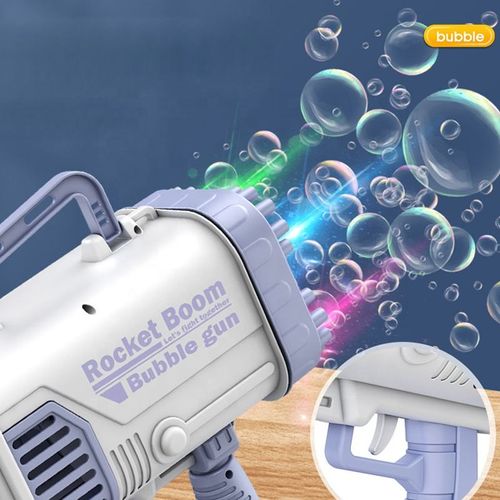 69 Holes Bubble Blaster Gun with Bubble Solution