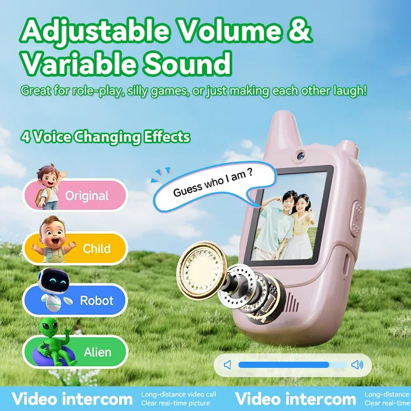 Children's Video Walkie-Talkie for Parent-Child Interaction Compact Wireless Mini Walkie-Talkie