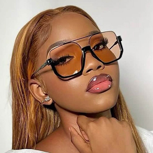 New High-Quality Fashion Square Metal Sunglasses Retro Sunglasses Unisex for Men and Women