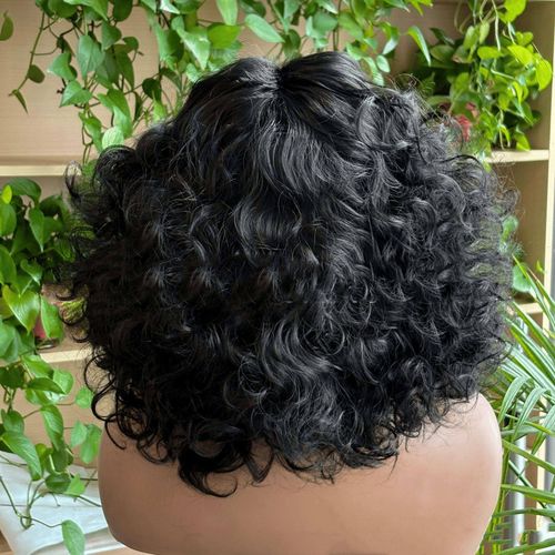 Women's Short Curly Synthetic Headband Wig with Ice Silk Headband
