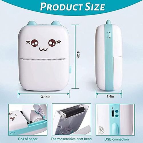 Mini Portable Thermal Pocket Mobile Printer Stickers Label Photo Wireless Printer Impresora