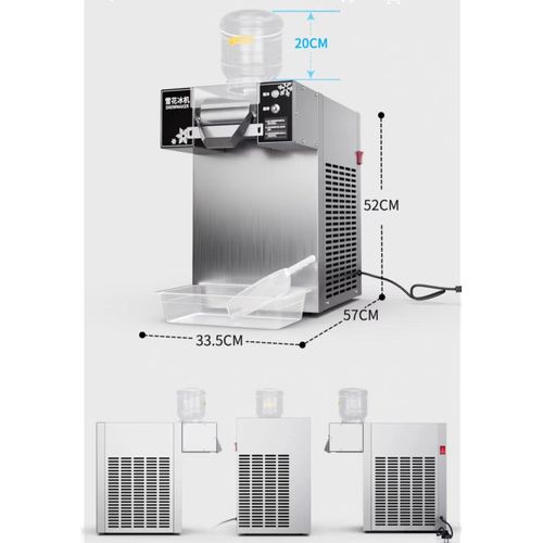 220KG DAY ZB-XBJ160 Snow Flake Ice Bingsu Machine Air Cooled snowflake ice making machine Auto ice making machine