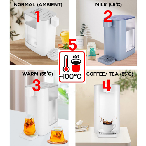 The two-in-one tea-making and drinking machine can automatically produce tea water.