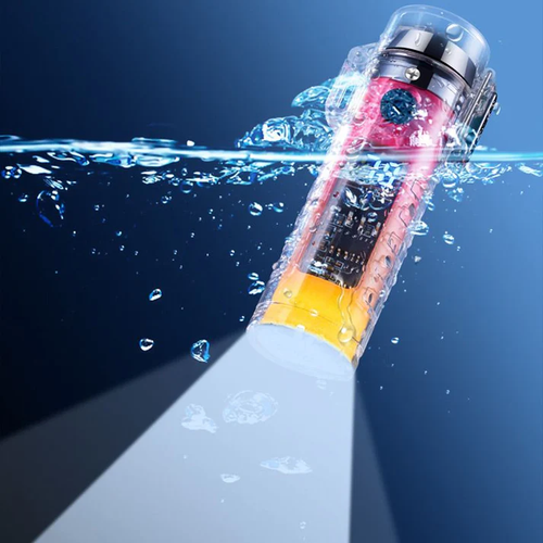 Transparante Waterdichte Oplaadbare Dual Arc Aansteker & Verlichting and compass