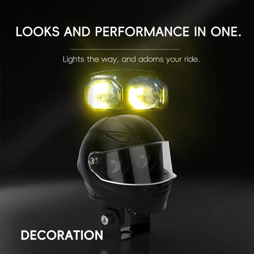 For motorcycle lover,soooo handsome spotlight for motor white+yellow light