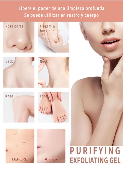 *2pcs Cherry Blossom Exfoliating Gel, Suitable for Adults of All Genders, Low Sensitivity Facial Cleanser, Contains Glycerin, Suitable for All Skin Types, Oil-Free And Non-Comedogenic | Gentle Cleansing | Suitable for Both Men And Women