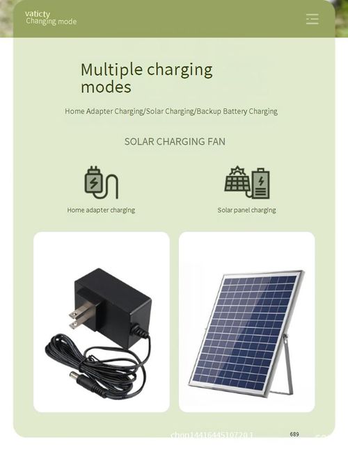 🌜12-inch high-powered, solar-powered charging fan🌛