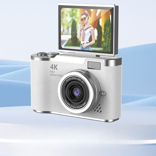 128G memory card+New 4K Foldable Screen Student Camera