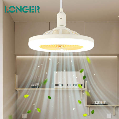 Fancy Decorative Fan Ceiling Light Ceiling Fan 220V 12W Iron+PVC Ceiling Fan With Light for Living Room