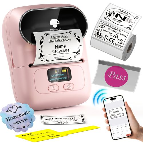 Phomemo M220 Commercial Label Printer - Mini Handheld Thermal Printer for Clothing Price Labeling Machine