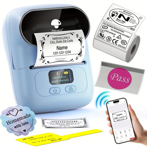 Phomemo M220 Commercial Label Printer - Mini Handheld Thermal Printer for Clothing Price Labeling Machine