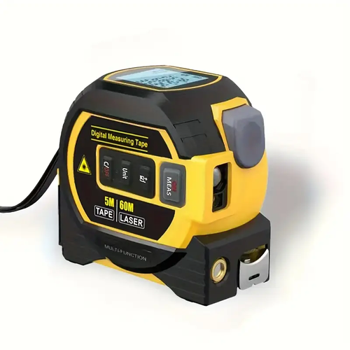 1pc Laser Tape Measure 3 In1Digital Tape MeasureHighPrecision Laser RangefinderSteelTape Measure