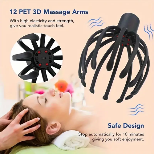 Adjustable Electric Octopus Claw Scalp Massager