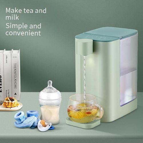 The two-in-one tea-making and drinking machine can automatically produce tea water.