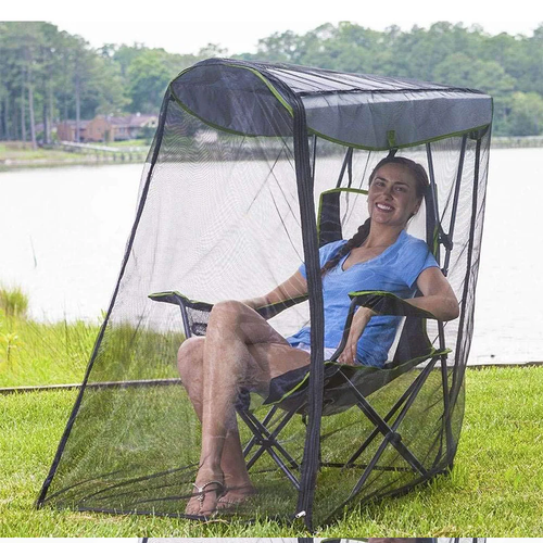 🔥Bärbar utomhusstol med myggnät