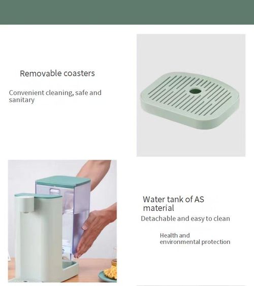 The two-in-one tea-making and drinking machine can automatically produce tea water.