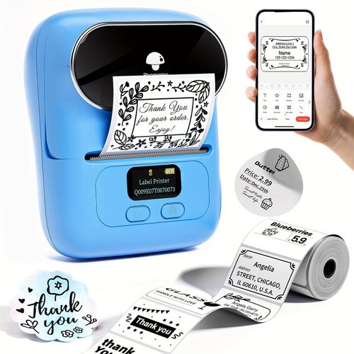 Phomemo M220 Commercial Label Printer - Mini Handheld Thermal Printer for Clothing Price Labeling Machine