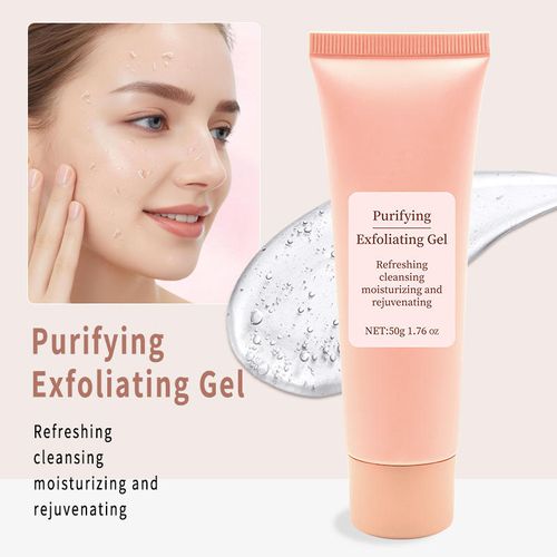 *2pcs Cherry Blossom Exfoliating Gel, Suitable for Adults of All Genders, Low Sensitivity Facial Cleanser, Contains Glycerin, Suitable for All Skin Types, Oil-Free And Non-Comedogenic | Gentle Cleansing | Suitable for Both Men And Women
