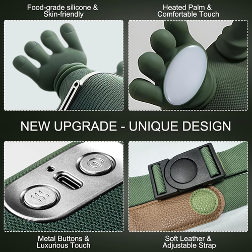 Neck Massager,Massage Neck,Real Hands Massager,Portable Neck and Back Massager,Tissue Shiatsu Electric Massage for Neck and Back Pain Relief